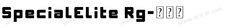 SpecialElite Rg字体转换
